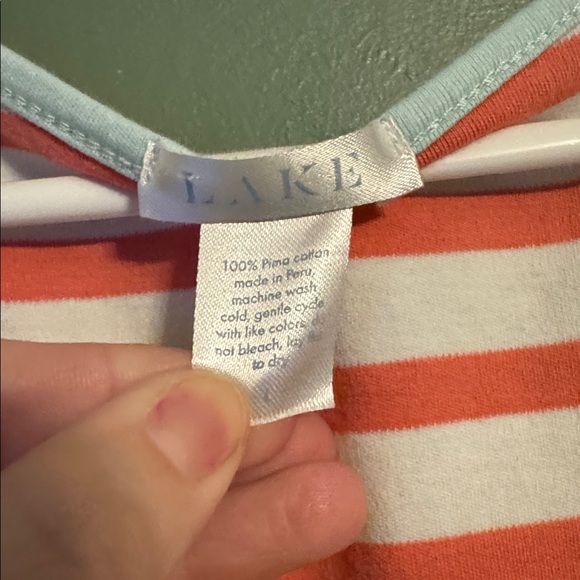 Lake Pajamas striped nightgown, made of 100% Pima cotton - Picture 4 of 6